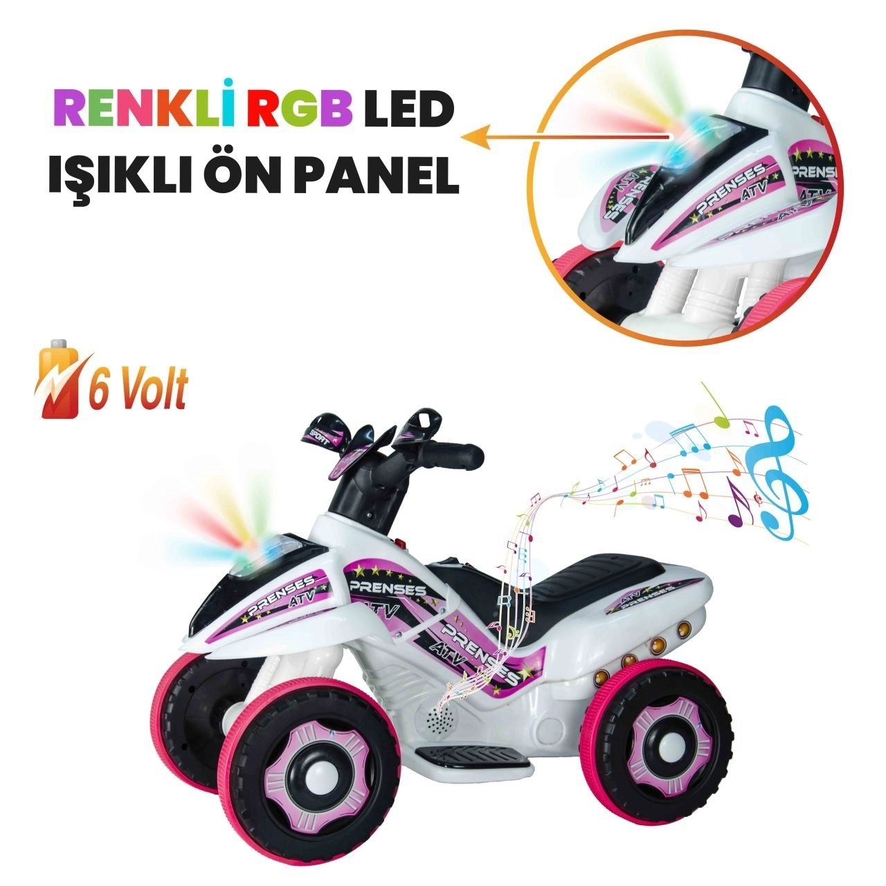 VaVbaby%20Crazy%20Cross%20Akülü%20Motor%20ATV%206v%20Beyaz-Pembe